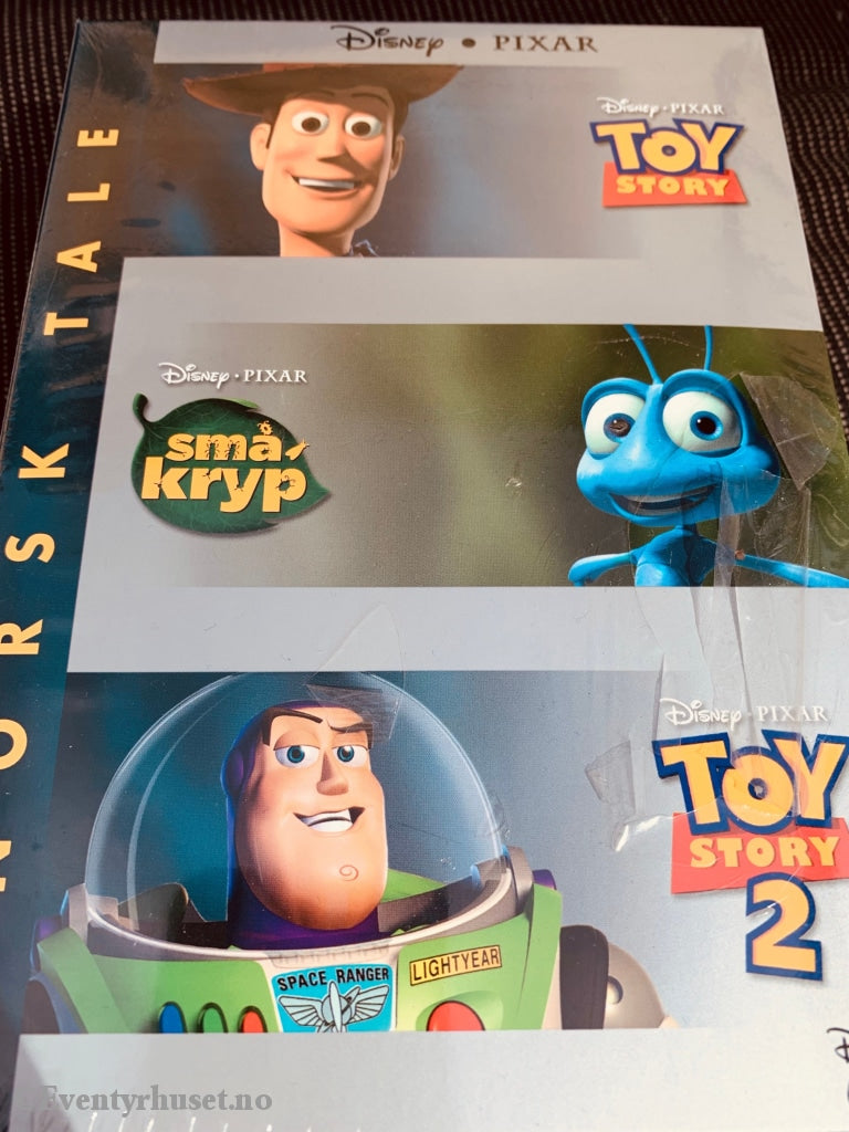 Disney Dvd Samleboks. Toy Story 1 + 2 Og Småkryp. Ny I Plast!