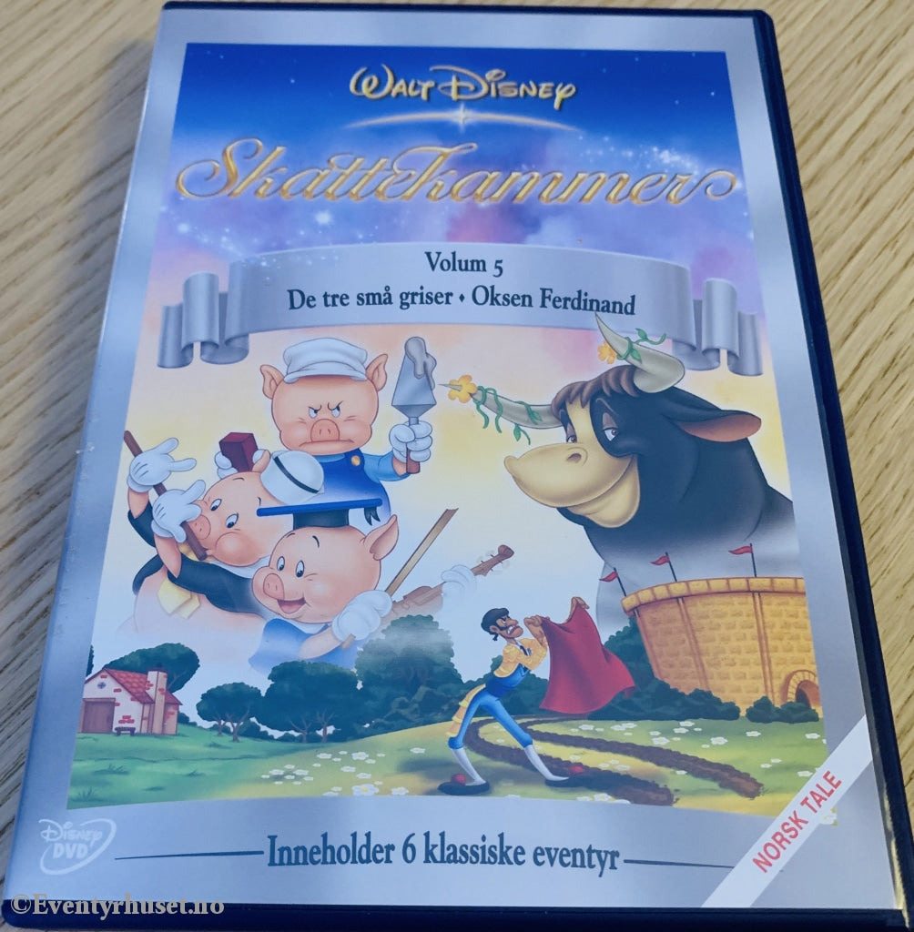 Disney Dvd. Skattekammer Vol. 5. De Tre Små Griser / Oksen Ferdinand. 2004. Dvd