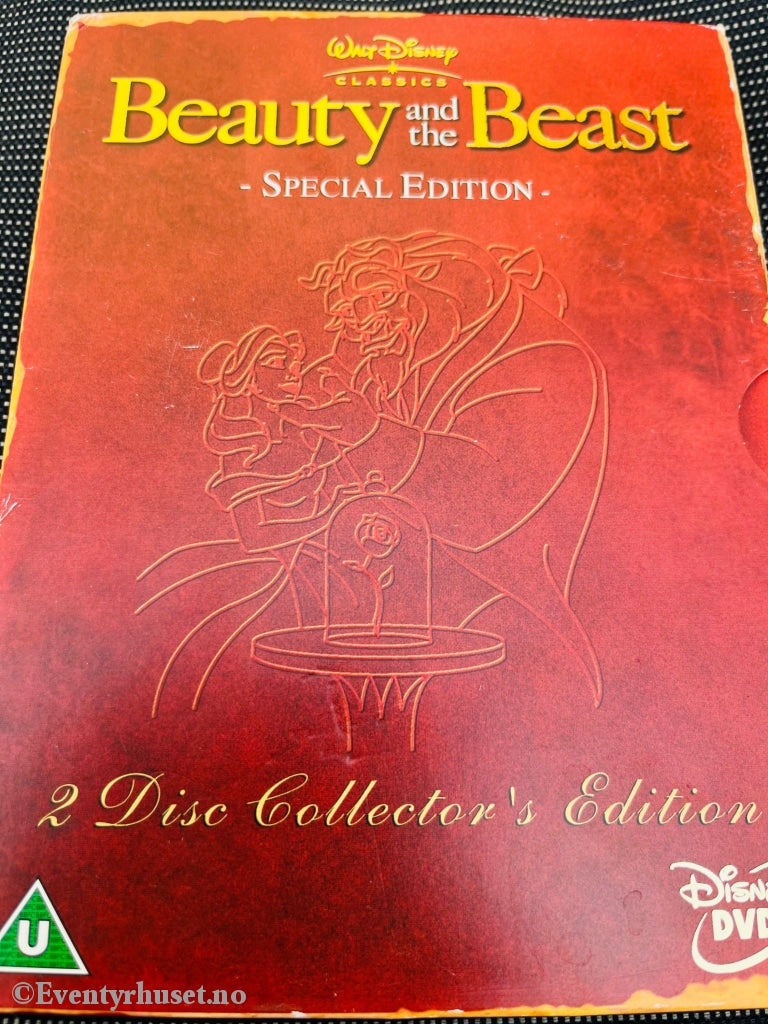 Disney Dvd Slipase. The Beauty & The Beast (Skjønnheten Udyret) Collectors Edition. 1991.