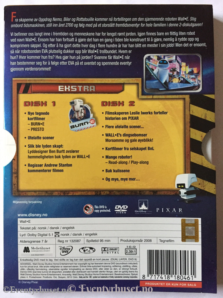 Disney Dvd. Wall E. Dvd