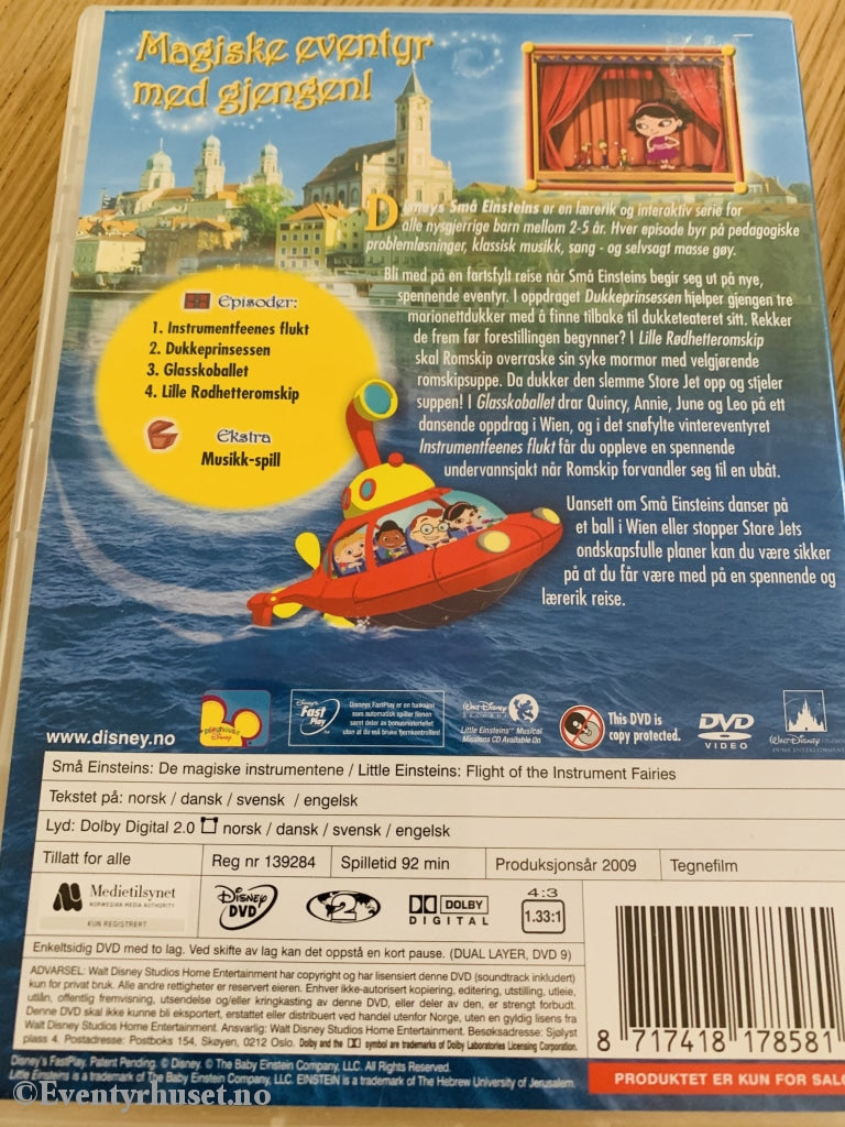 Disney Dvd. Små Einsteins. Vol. 7. De Magiske Instrumentene. 2009. Dvd