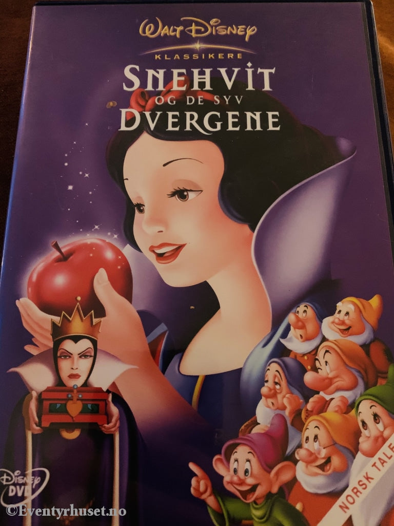 Disney Dvd. Snehvit Og De Syv Dvergene. Dvd