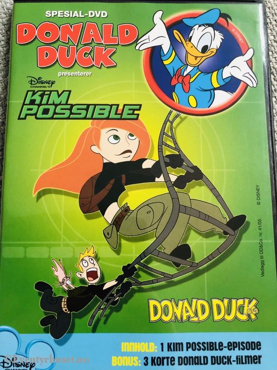 Disney Dvd. Spesial-Dvd. Donald Duck Presenterer Kim Possible. 2005. Dvd