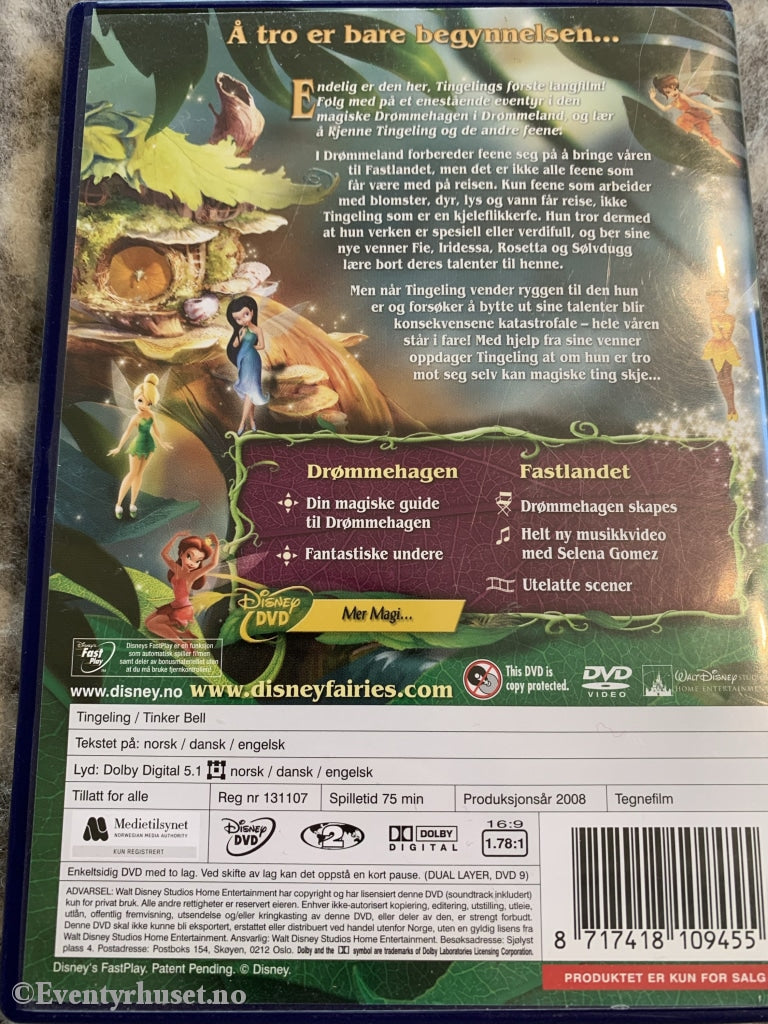 Disney Dvd. Tingeling. 2008. Dvd