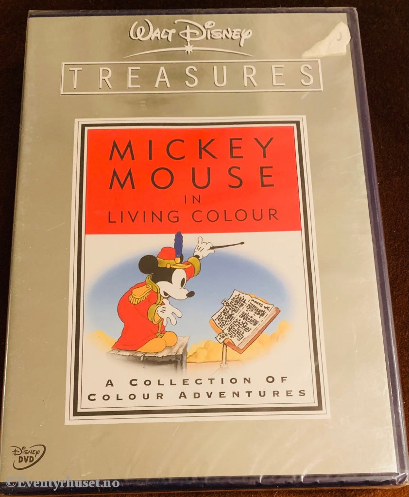 Disney Dvd. Treasures: Mickey Mouse In Living Colour. A Collection Of Color Adventures. Ny I Plast!