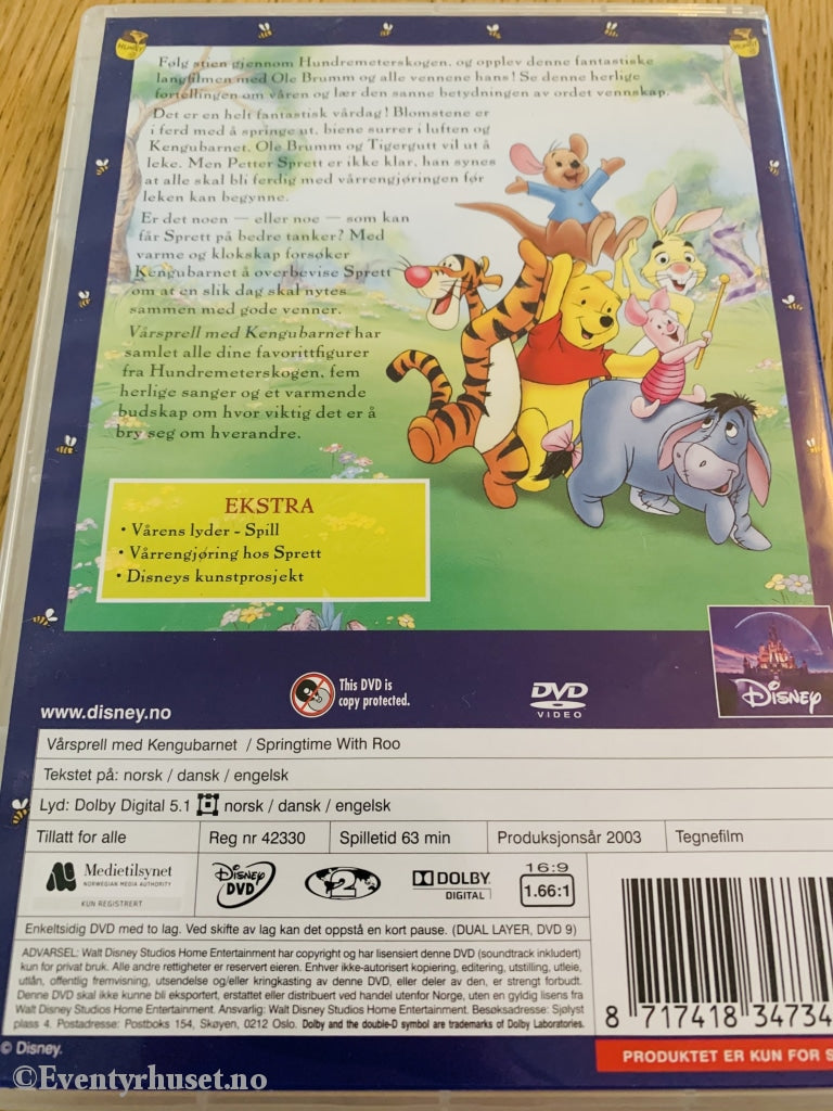 Disney Dvd. Vårsprell Med Kengubarnet. 2003. Dvd
