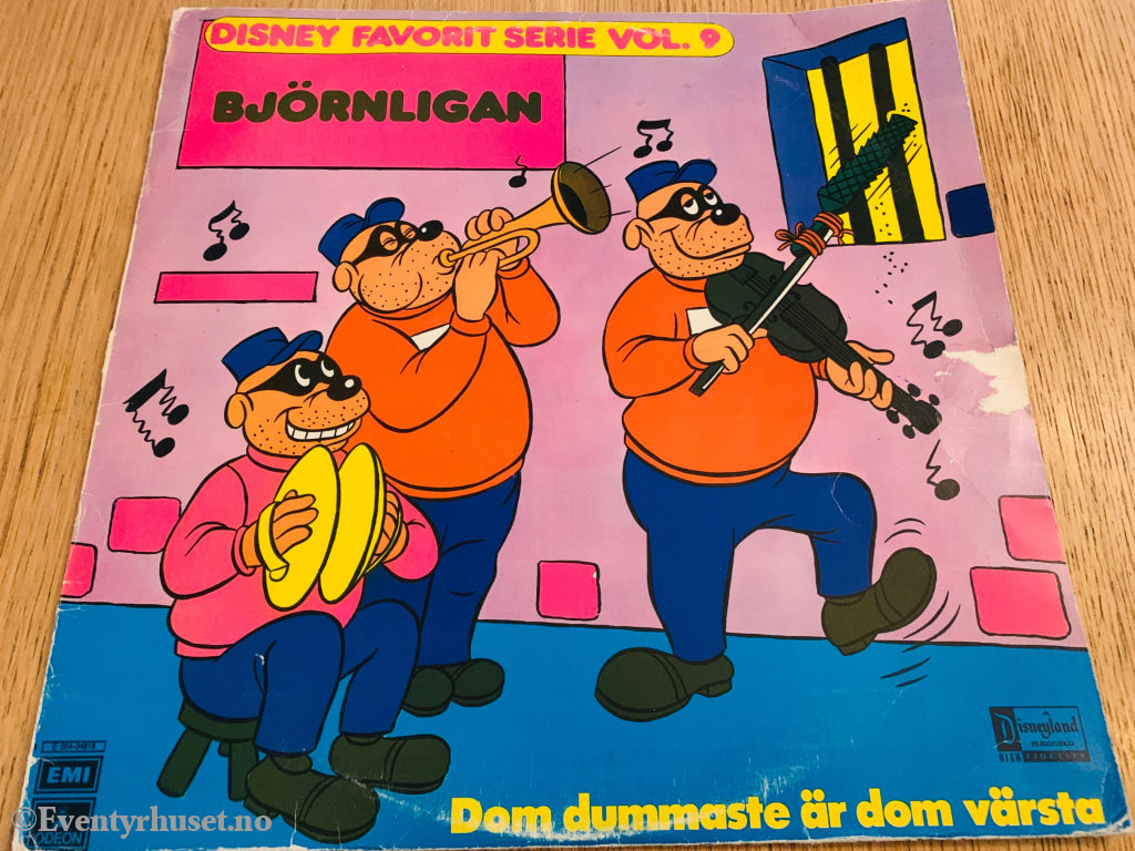 Disney Favorit Serie Vol.9. Björnligan (B-Gjengen). Lp. Lp Plate