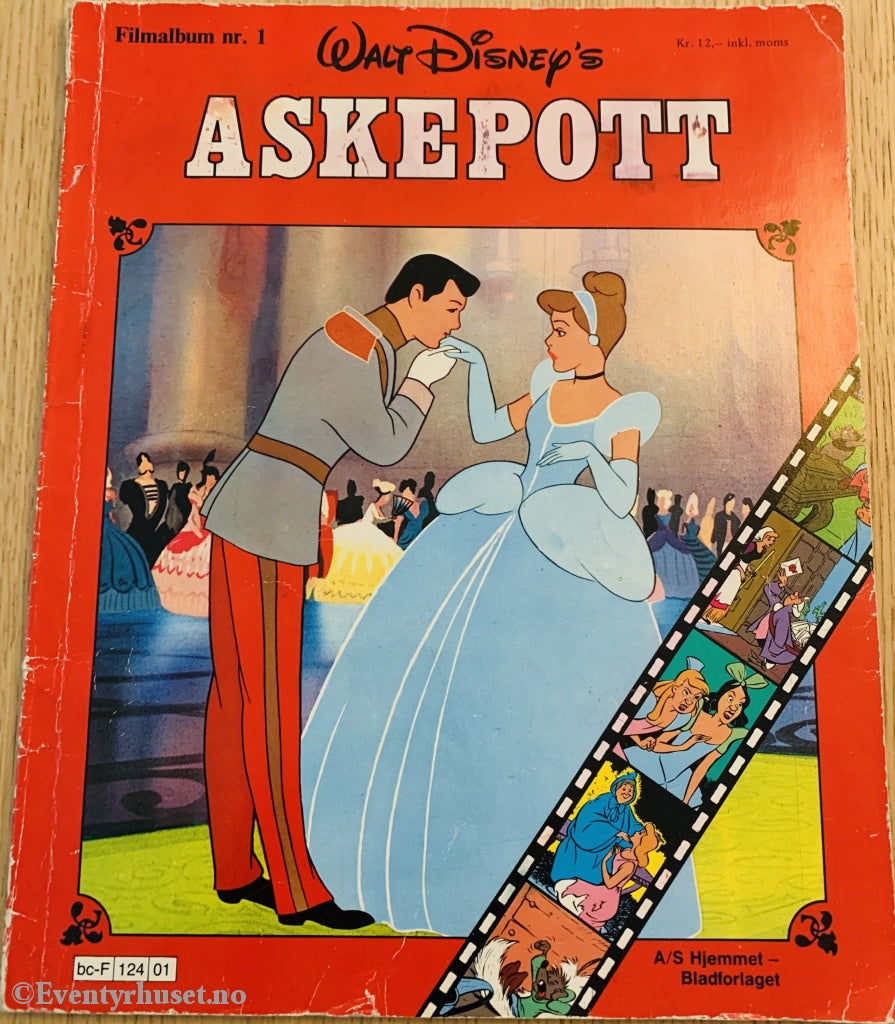 Disney Filmalbum Nr. 1. Askepott. 1978. Tegneseriealbum