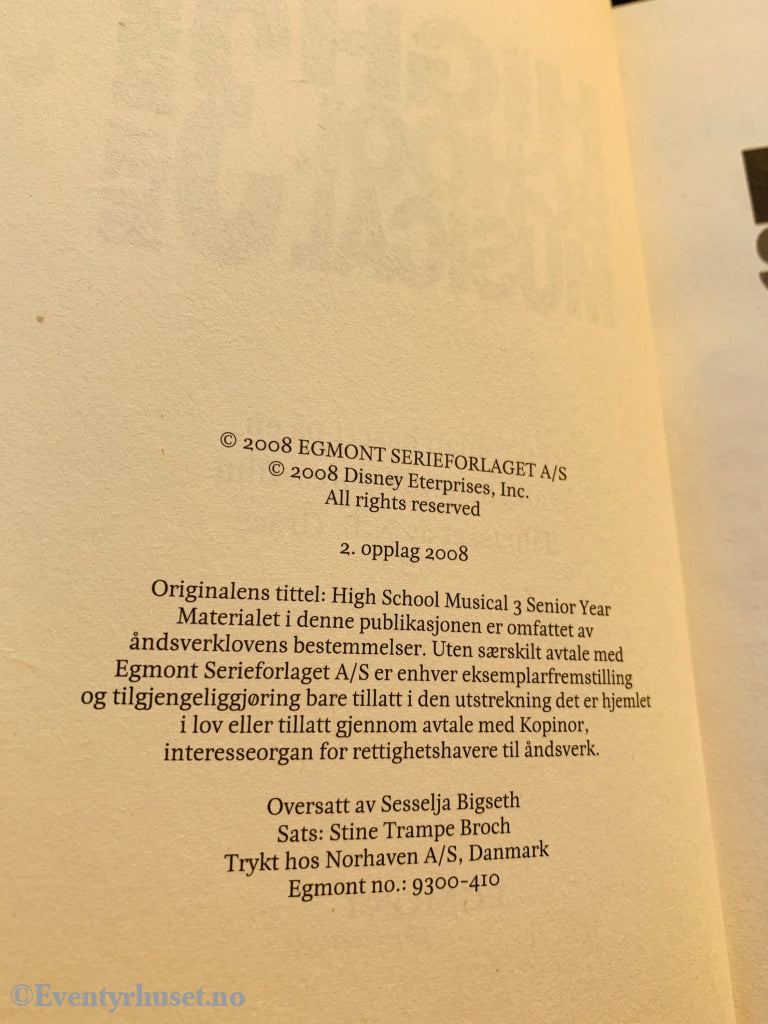 Disney. High School Musical 3 – Senior Year. Bok.