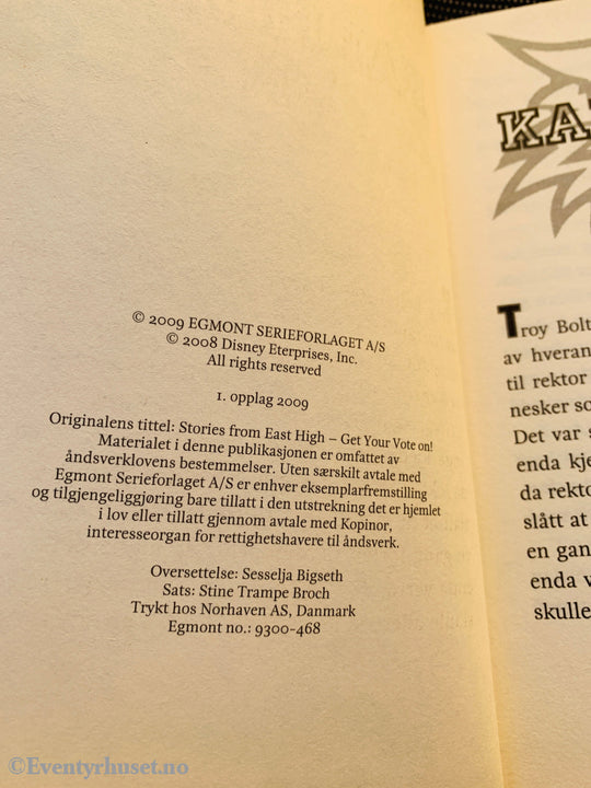 Disney. High School Musical – Stem i vei! Bok.