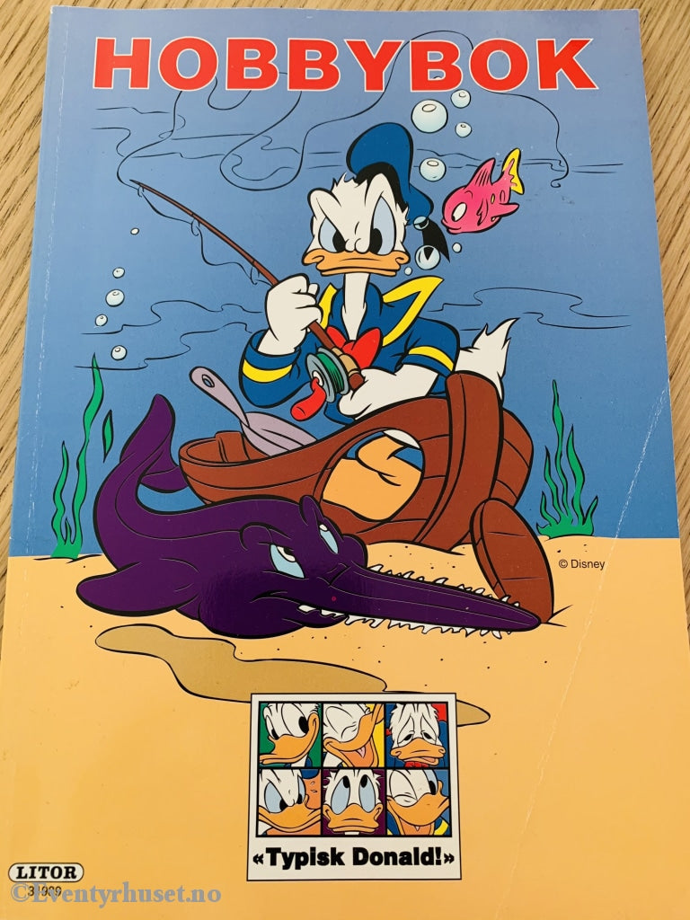 Disney Hobbybok. «Typisk Donald!». Brukt. Hobbybok