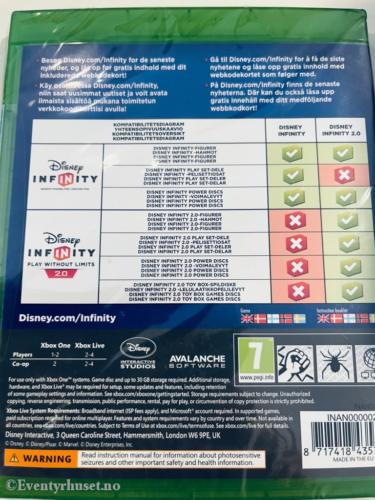 Disney Infinity 2.0. Xbox One. Ny I Plast!