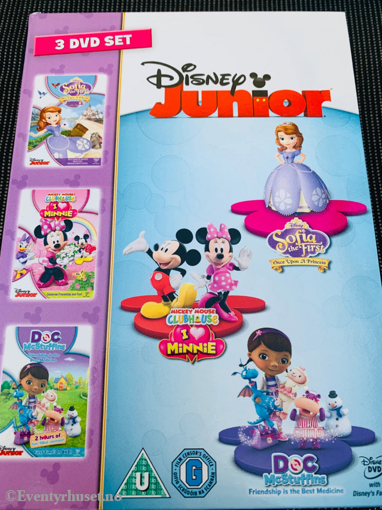 Disney Junior 3 DVD Set (2012). DVD samleboks.