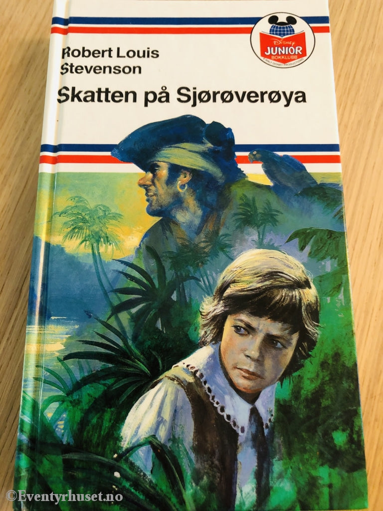 Disney Junior Bokklubb. 1986. Skatten På Sjørøverøya. Av Robert Louis Stevenson. Fortelling
