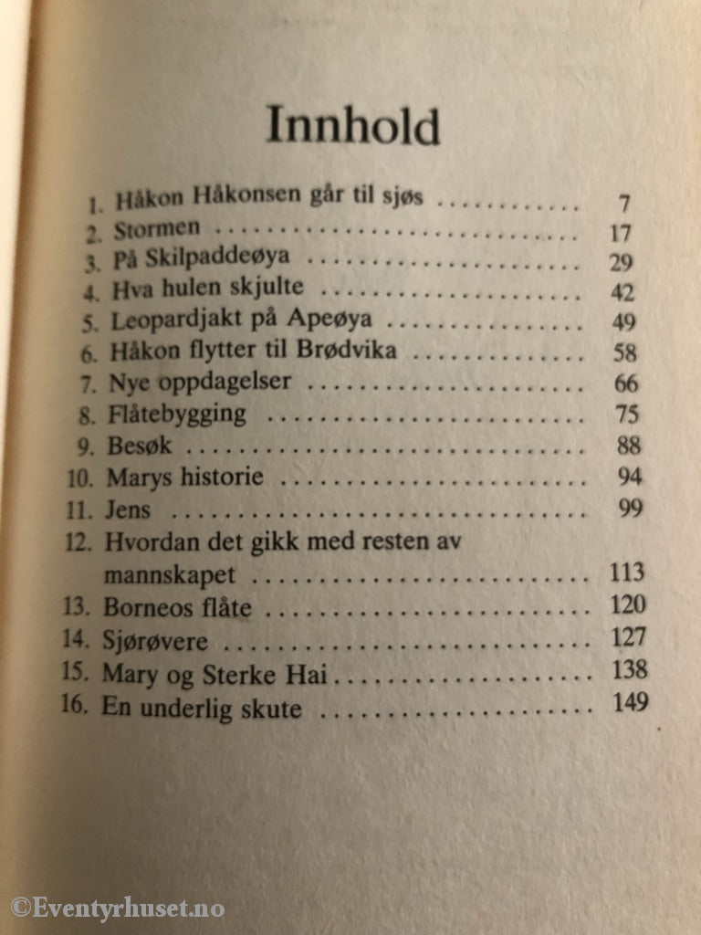 Disney Junior Bokklubb. 1990. Håkon Håkonsen. Fortelling