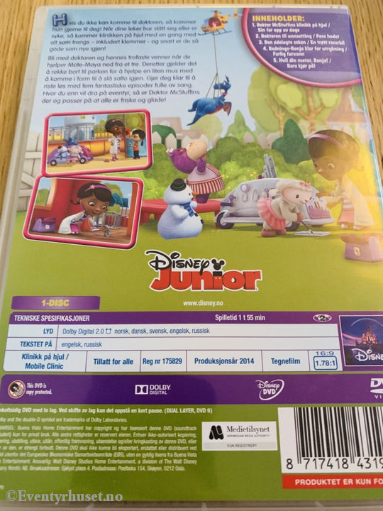 Disney Junior Dvd. Doktor Mcstuffins. Klinikk På Hjul. Dvd