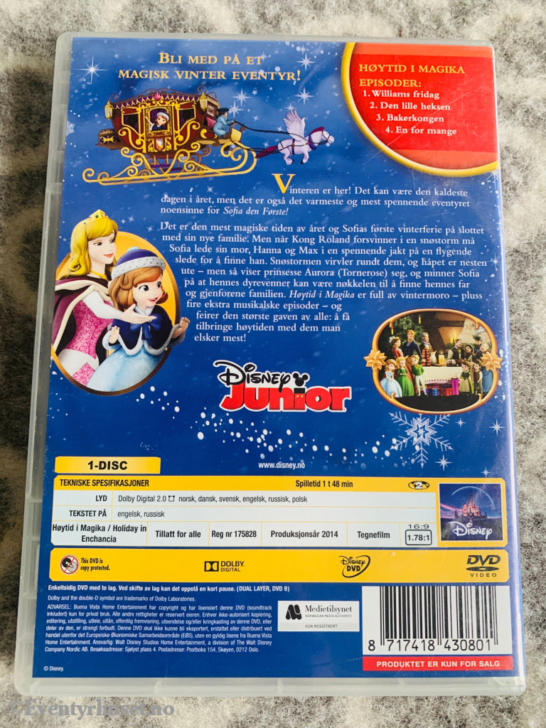 Disney Junior. Sofia Den Første. Vol. 4. Høytid I Magika.. Dvd. Dvd