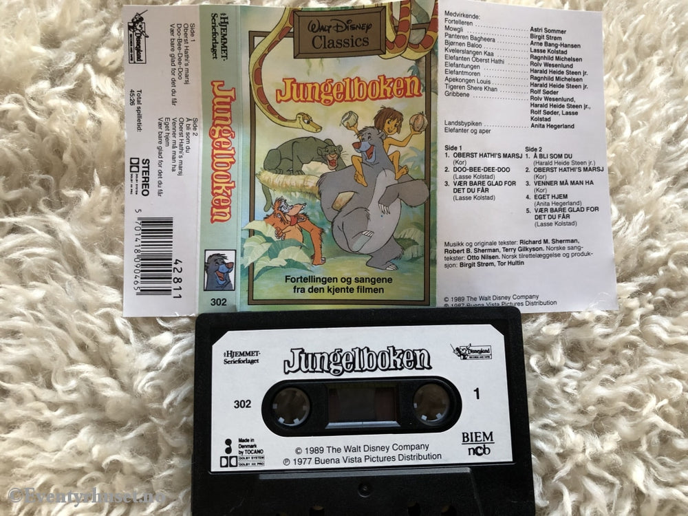 Disney Kassett. 302. Jungelboken. 1989. Kassett (Mc)