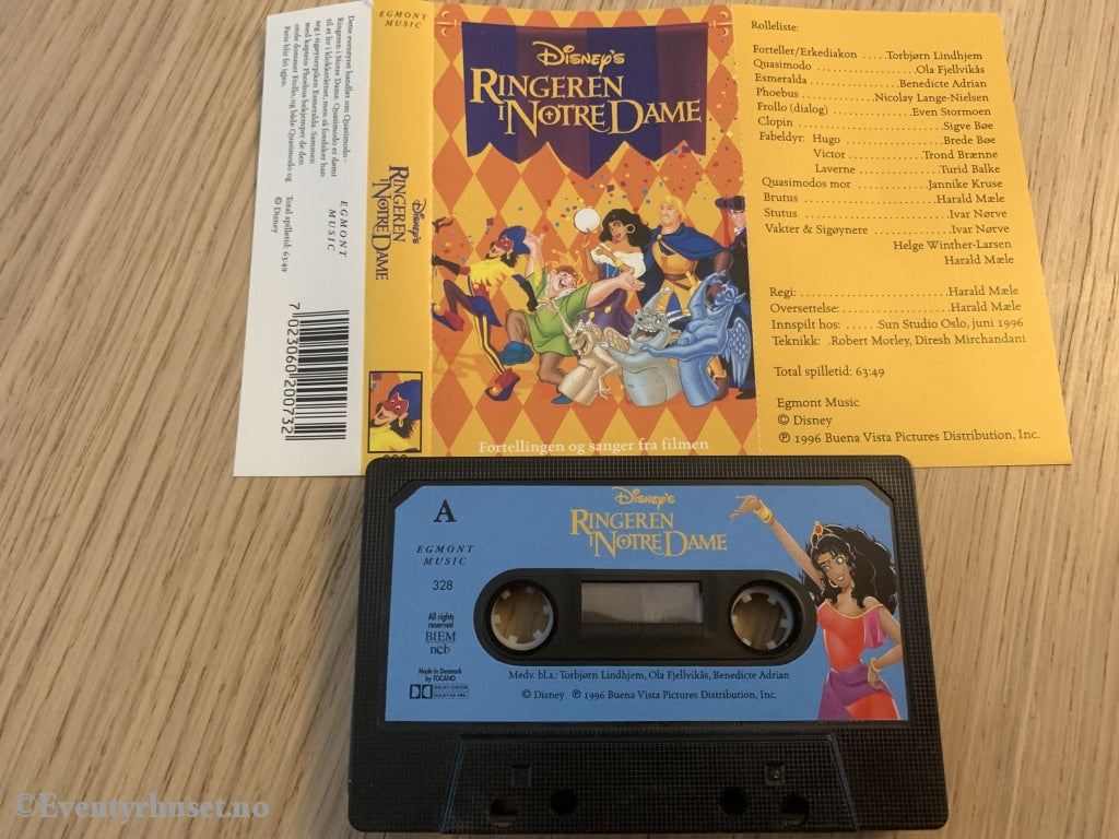 Disney Kassett. 328. Ringeren I Notre Dame. 1996. Kassett (Mc)