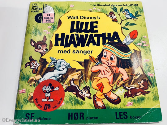 Disney Lille Hiawatha - Se Hør Les. 1971. Ep + Bok. Eventyrplate