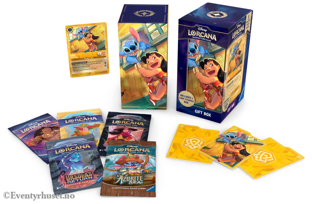 Disney Lorcana TCG Archazia’s Island Gift Set Lilo *English Edition*. Mint In Sealed Box (MISB)! Samlekort