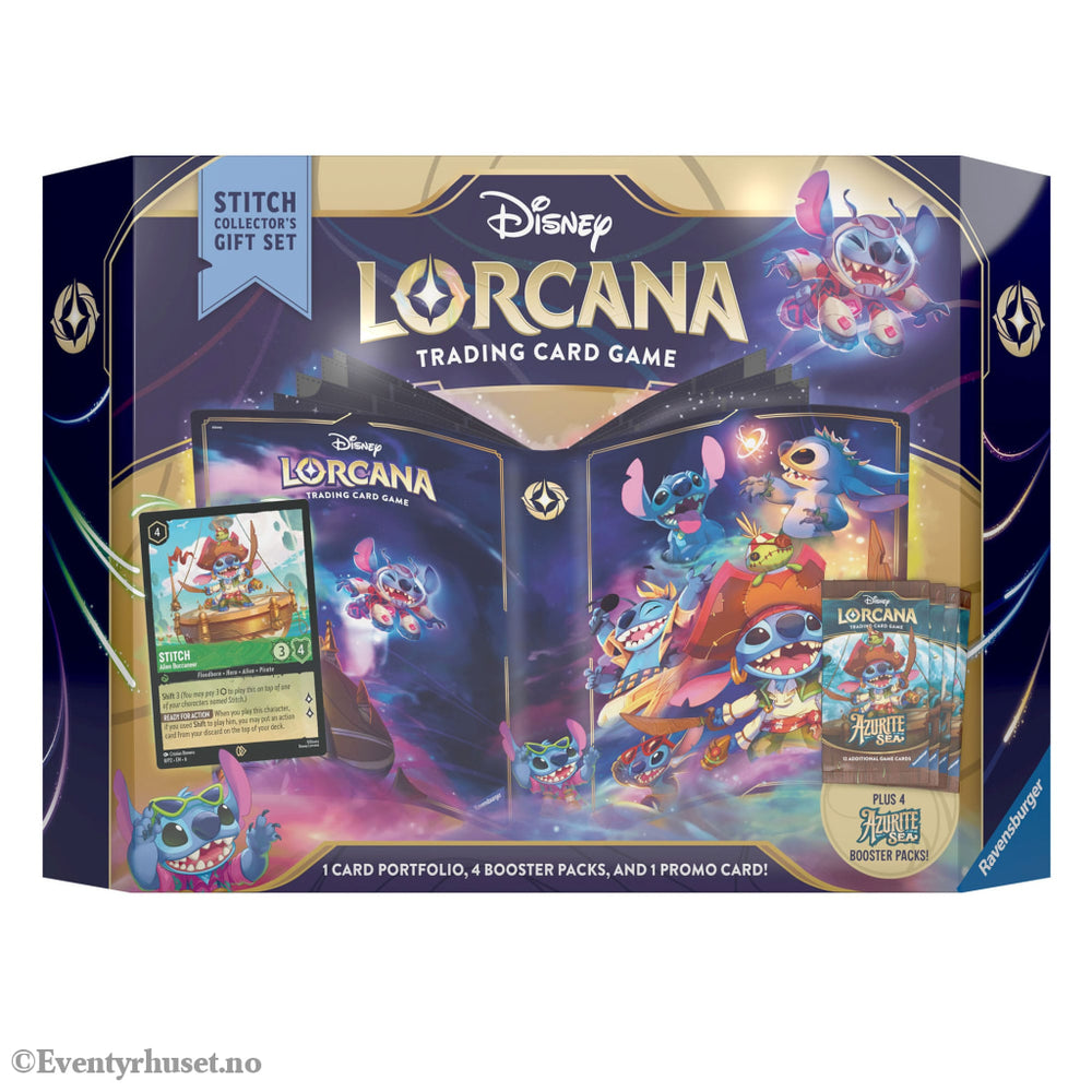 Disney Lorcana TCG Azurite Sea Gift Set Stitch *English Edition*. Mint In Sealed Box (MISB)! Samlekort