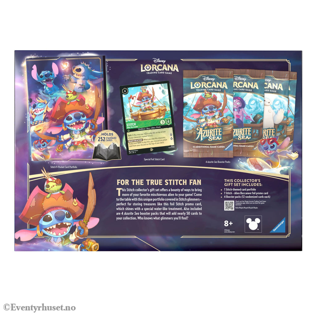 Disney Lorcana TCG Azurite Sea Gift Set Stitch *English Edition*. Mint In Sealed Box (MISB)! Samlekort