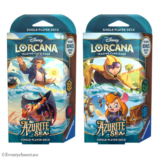 Disney Lorcana TCG Azurite Sea Starter Decks Display (8) *English Edition* Games