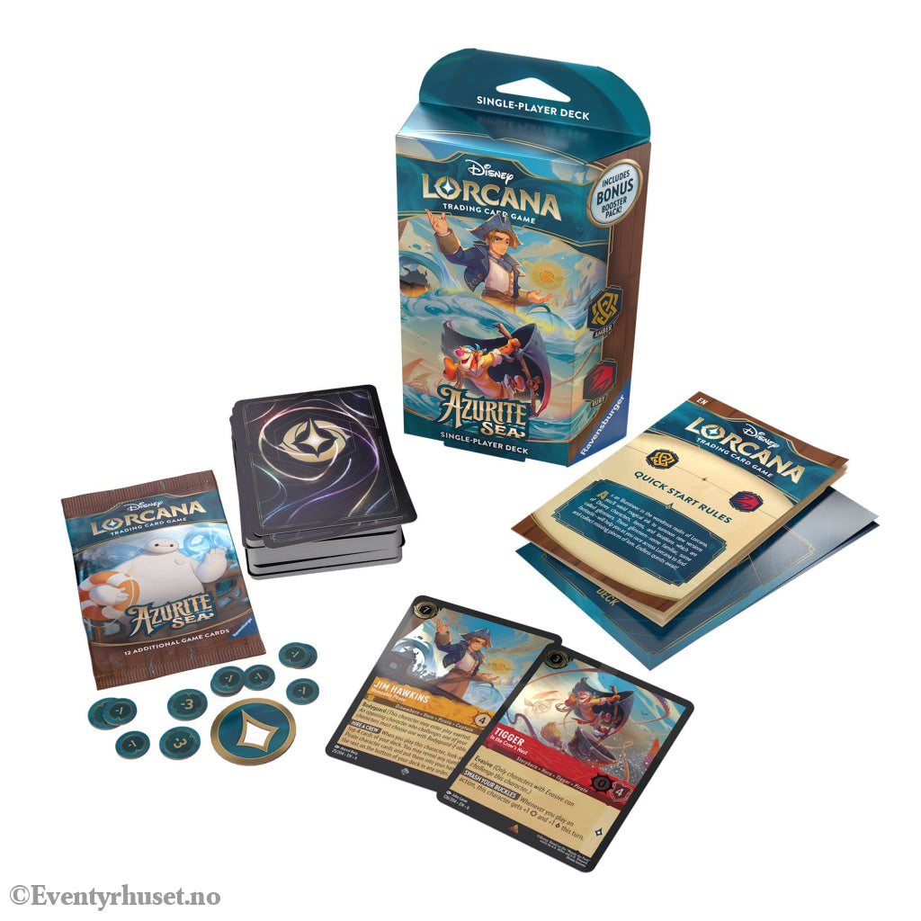 Disney Lorcana TCG Azurite Sea Starter Decks. *English Edition*. Mint In Sealed Box (MISB)! Samlekort