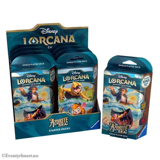 Disney Lorcana TCG Azurite Sea Starter Decks. *English Edition*. Mint In Sealed Box (MISB)! Samlekort