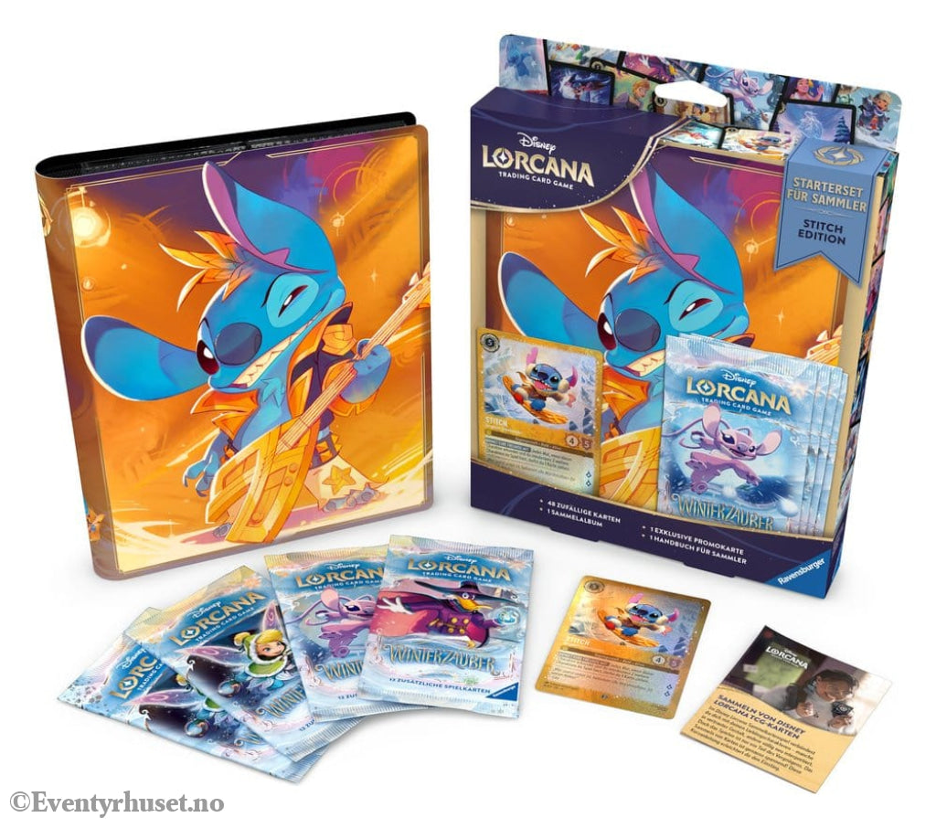 Disney Lorcana TCG Collection Starter Set Stitch Edition *German Edition* Games