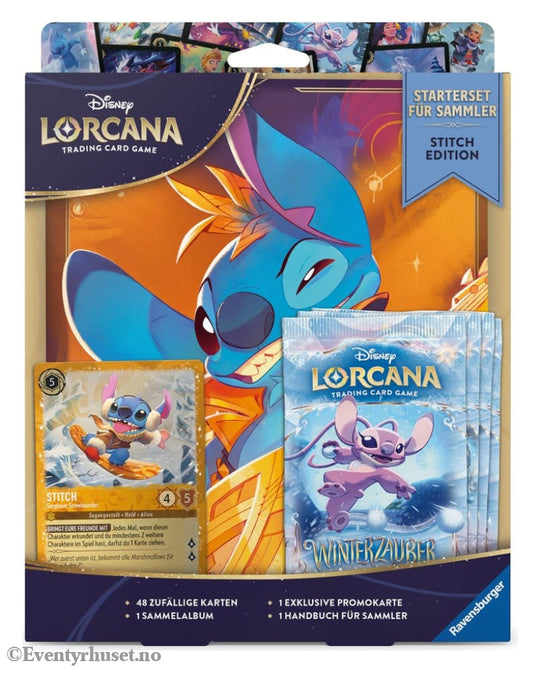 Disney Lorcana TCG Collection Starter Set Stitch Edition *German Edition* Games