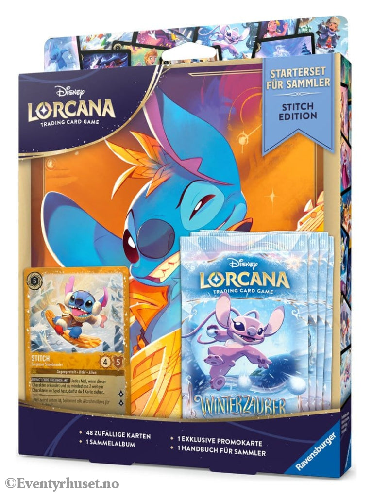Disney Lorcana TCG Collection Starter Set Stitch Edition *German Edition* Games
