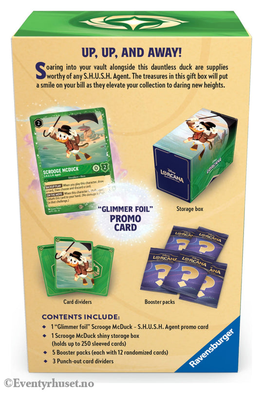 Disney Lorcana TCG Scrooge McDuck Gift Box *English Edition*. Mint In Sealed Box (MISB)! Samlekort