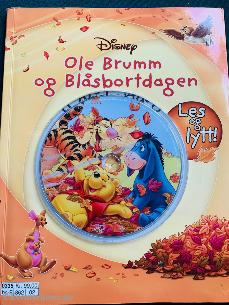 Disney Lytt & Les. Ole Brumm Og Blåsbortdagen. (Read Along). Cd Bok. Lydbok