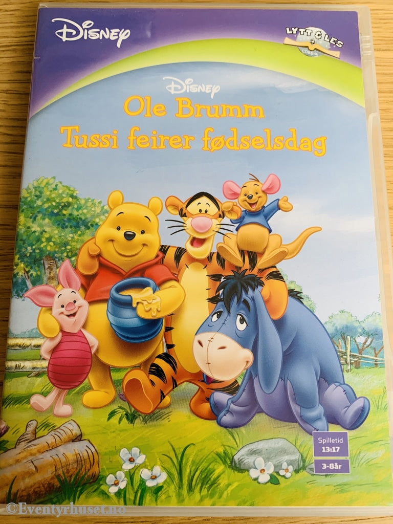 Disney Lytt & Les. Ole Brumm - Tussi Feirer Fødselsdag. (Read Along). Cd Bok. Lydbok