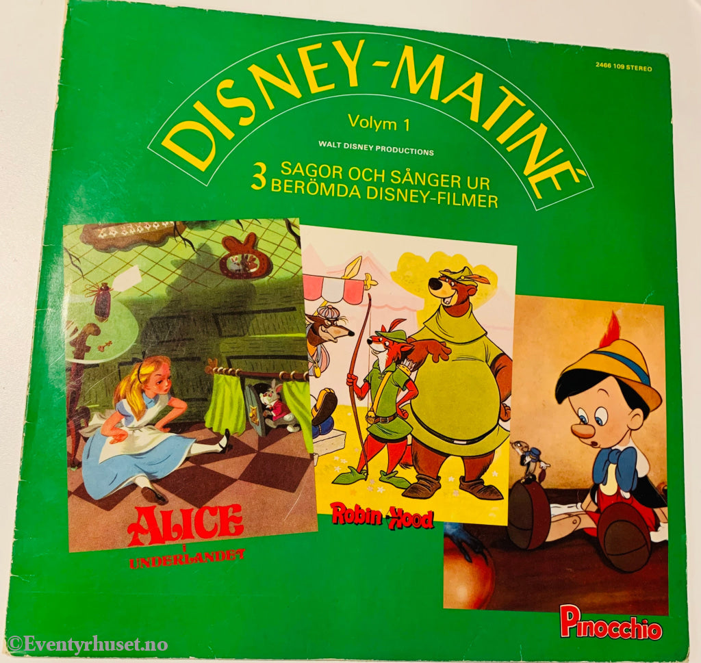 Disney-Matiné. Nr. 1. 1972-75. Lp. Lp Plate