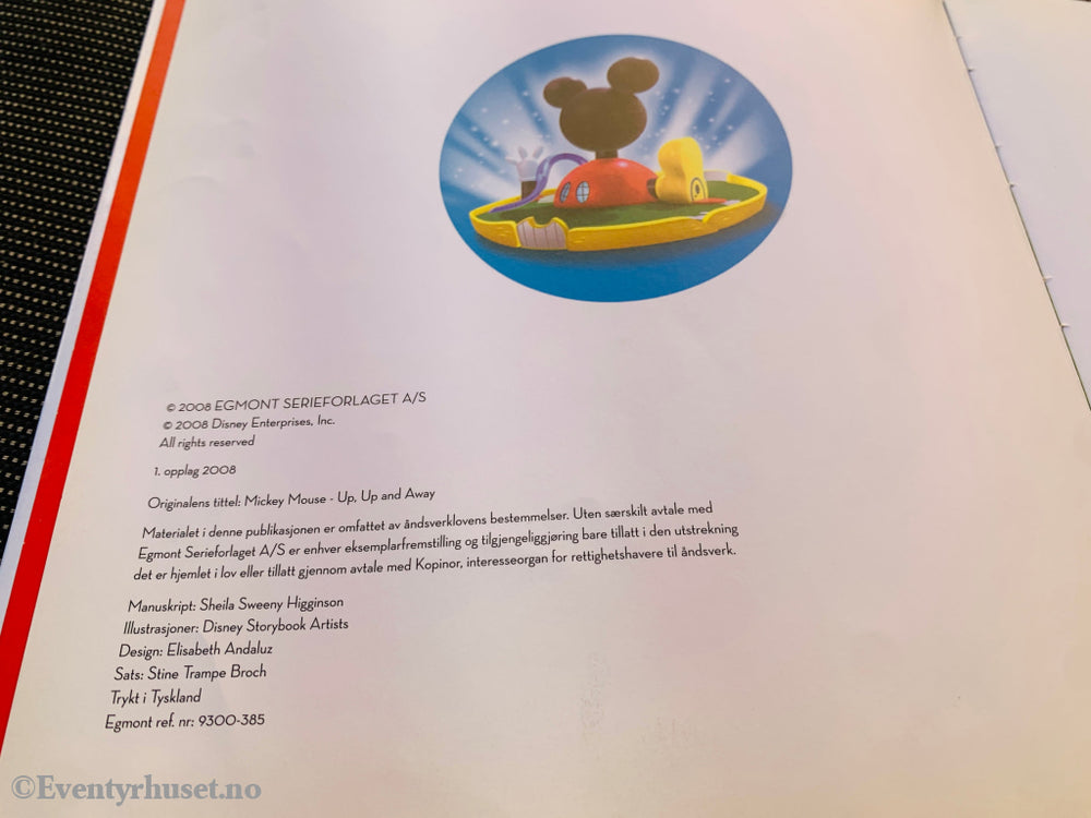 Disney Mikke’s klubbhus – Opp og til værs!. Barnebok.