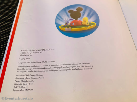 Disney Mikke’s klubbhus – Opp og til værs!. Barnebok.