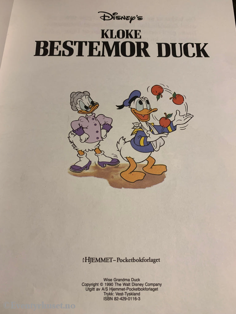 Disney. Min Egen Godnatthistorie. Kloke Bestemor Duck. 1990. Hefte