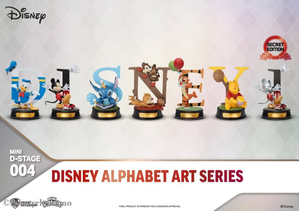 Disney Mini Diorama Stage Statues 6-pack Alphabet Art 10 cm Collectibles