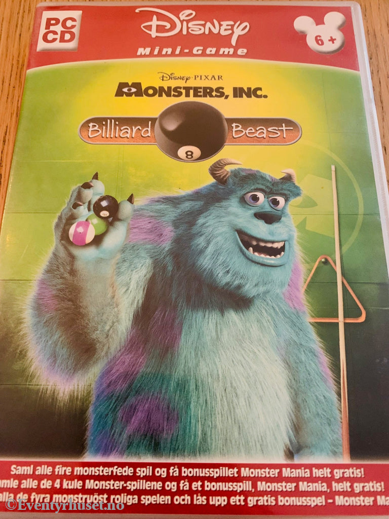 Disney. Monster Inc. Billiard Beast. Pc-Spill. Pc Spill