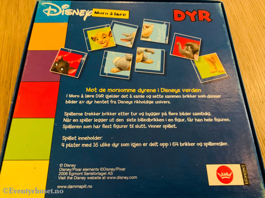 Disney Moro å lære – Dyr. Brettspill.