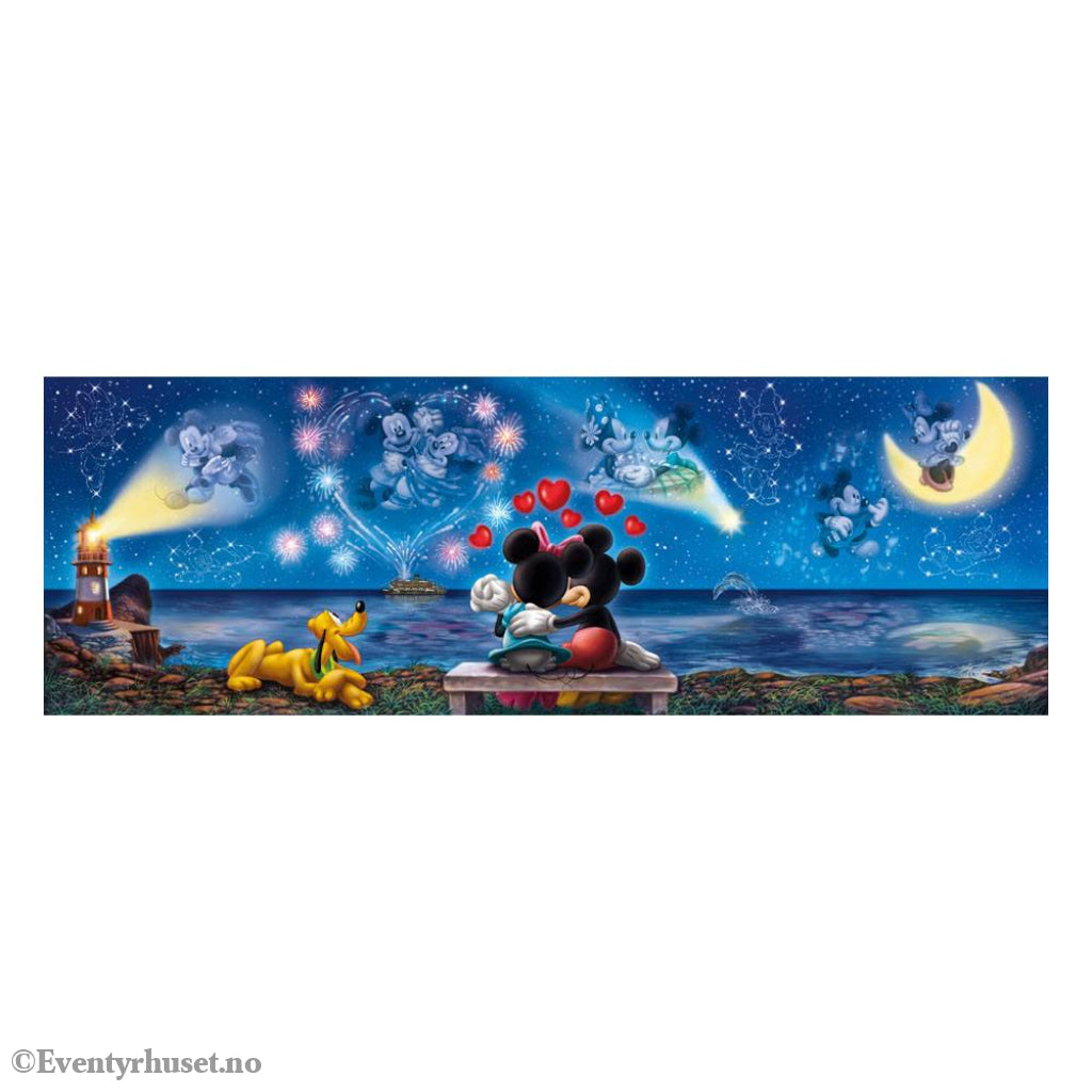 Disney Panorama Jigsaw Puzzle Mickey & Minnie (1000 pieces) Games