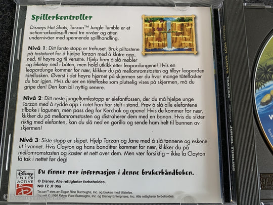 Disney Pc Spill. Hot Shots: Tarzan - Jungeltumling. 1999. Spill
