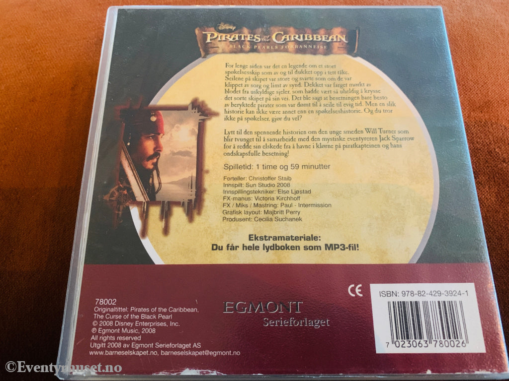 Disney. Pirates of the Caribbean: Black Pearls forbannelse. 2003. Lydbok på CD.