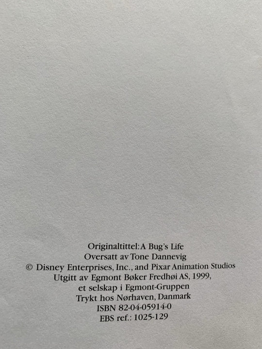 Disney Pixar. 1999. Småkryp. Fortelling