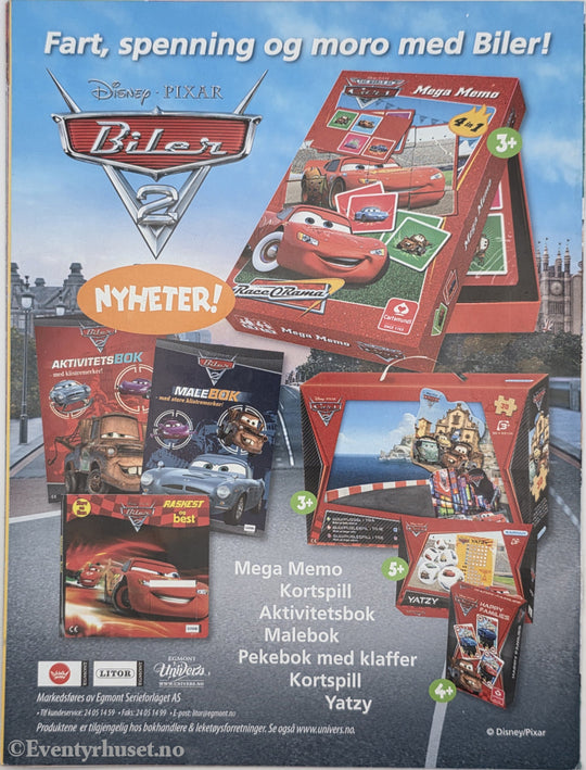 Disney•Pixar Biler Nr. 8 – Snø-kjøretøy . Aktivitetshefte.
