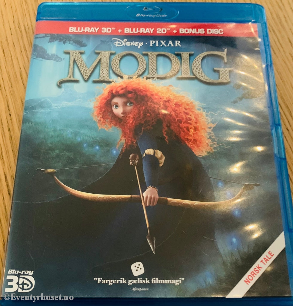 Disney Pixar Blu Ray 3D. Modig. Blu-Ray Disc