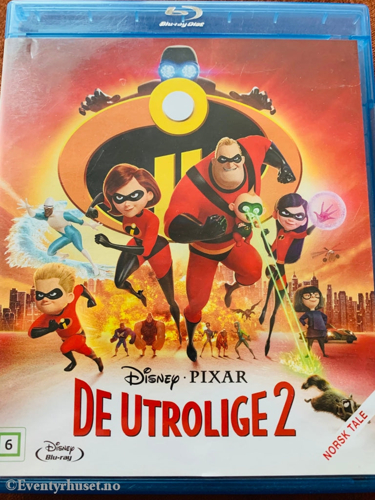 Disney Pixar Blu-Ray. De Utrolige 2. Blu-Ray Disc